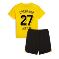 Dětský fotbalový dres Borussia Dortmund Karim Adeyemi #27 2023-24 Domácí Krátký Rukáv (+ trenýrky)